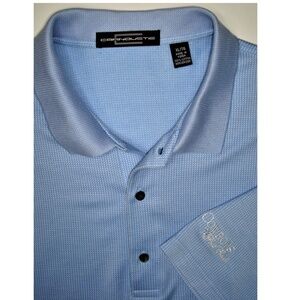 DALLAS COWBOYS GOLF CLUB Carnoustie Light Blue Checked Polo Shirt